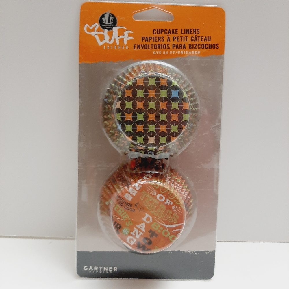 🍒4 for $20🍒 DUFF GOLDMAN Halloween 24 ct Baking Cups Standard Cupcake Liners